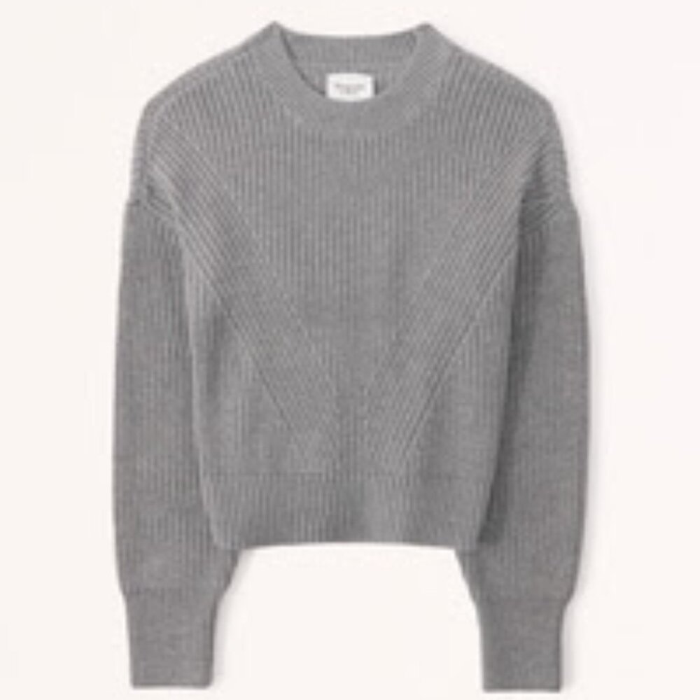Abercrombie & Fitch Gray Crew Neck Sweater - Picture 1 of 2